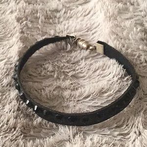 Black Swarovski Crystal bracelet in jet